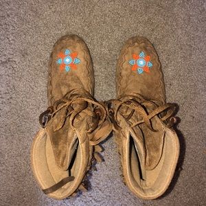 Moccasin Boots/Wedges
